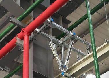 新建该抗震支架的整体式支吊架结构协调性好